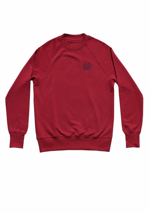 Baranka Nation X AMMO Foundation college crewneck bourgundy - Afbeelding 3